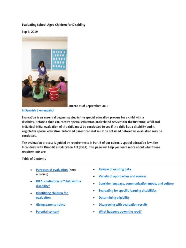 Assessment of Special Needs | PDF | Special Education | Disability