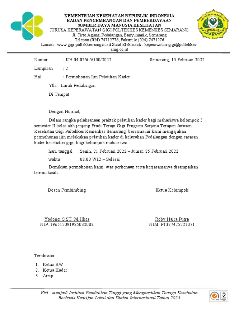 SURAT ADVOKASI (Permohonan) | PDF