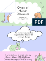 Origin of Human Resources