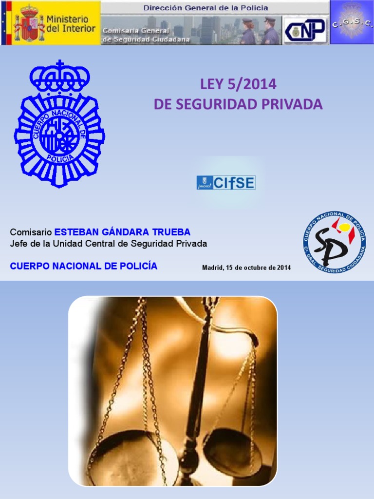 Novedades en la Ley de Seguridad Privada | PDF | Valores | Investigador ...