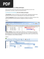 Microsoft Project Features