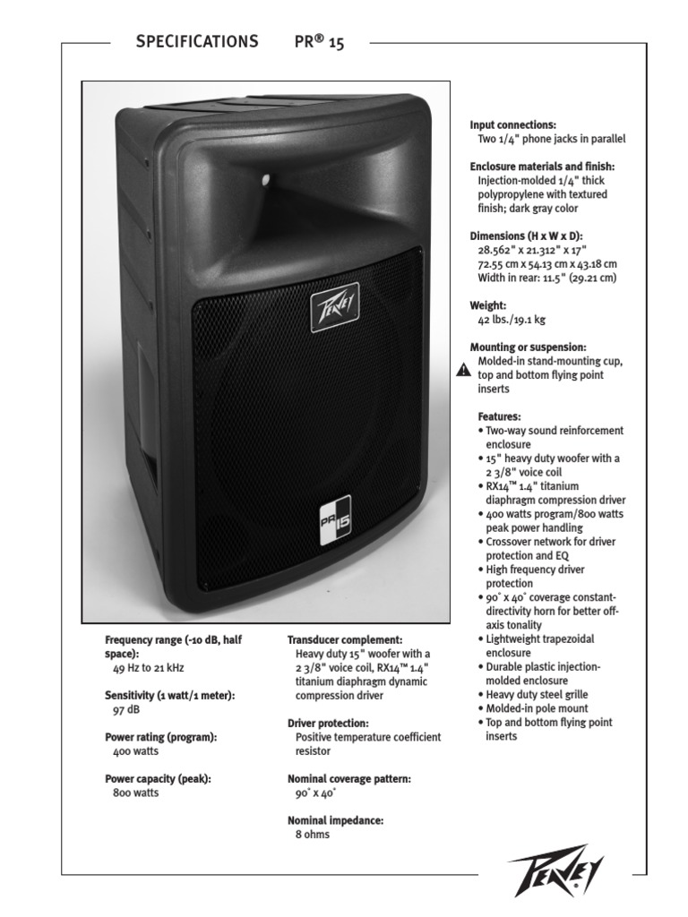 Peavey PR15 国内希少 軽くて頑丈！