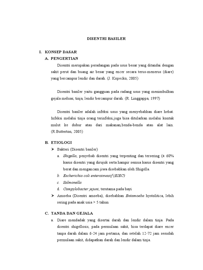 Panduan Lengkap Disentri Basiler | PDF