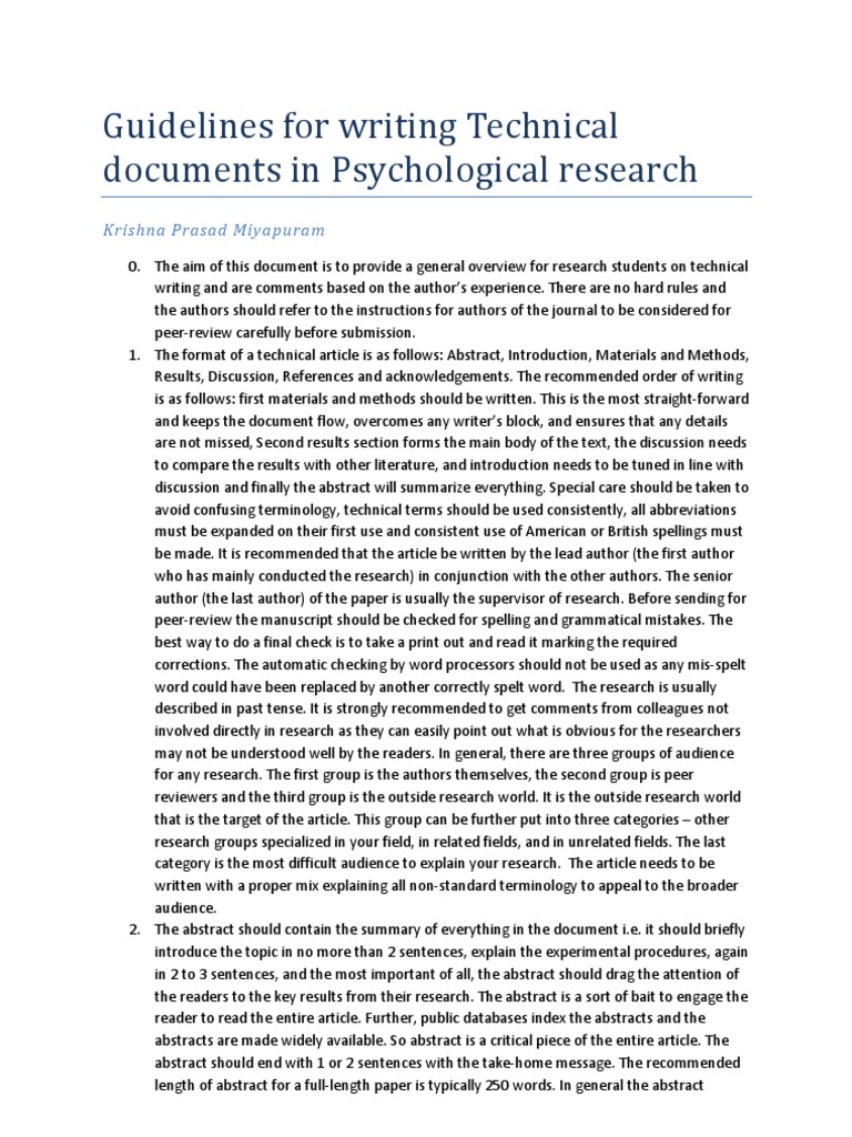 Technical Writing | PDF | Experiment | Statistical Hypothesis Testing
