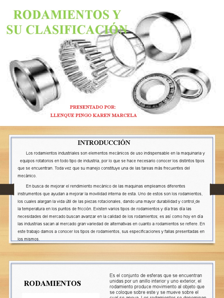 Clasificación de Rodamientos Industriales | PDF | Ingeniería mecánica ...