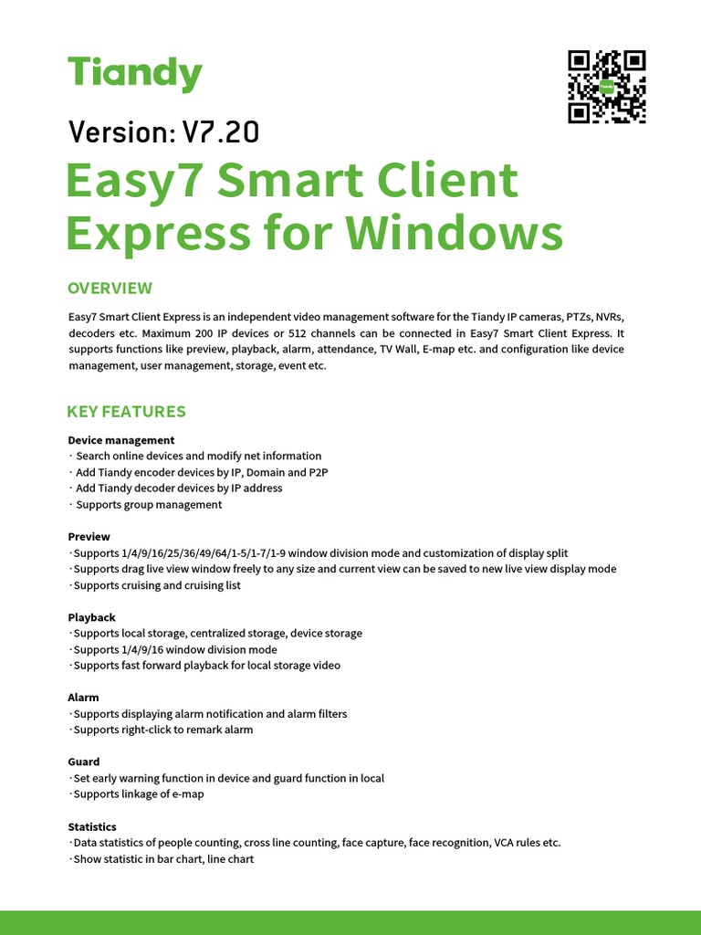 Easy7 Smart Client Express Overview | PDF | Computer Data Storage | Codec