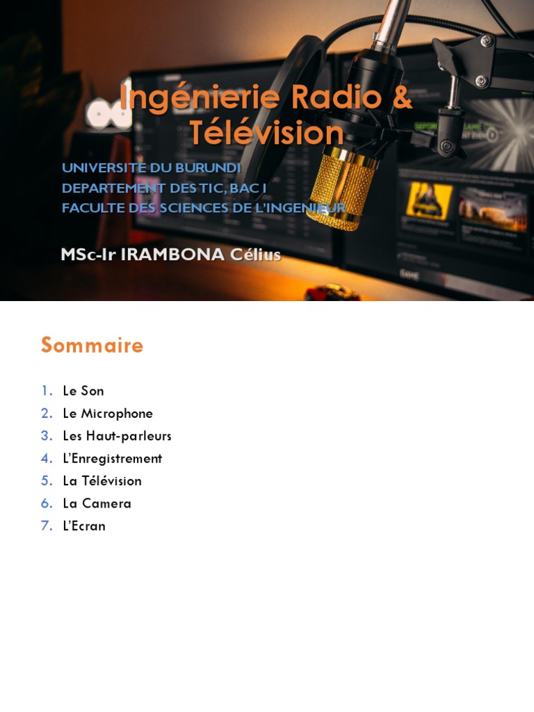 Ingénierie du Son et Microphones | PDF | Microphone | Haut-parleur