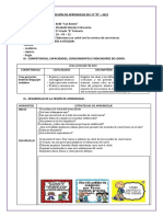 Sesión de Aprendizaje