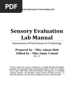 Sensory Evaluation Form | PDF