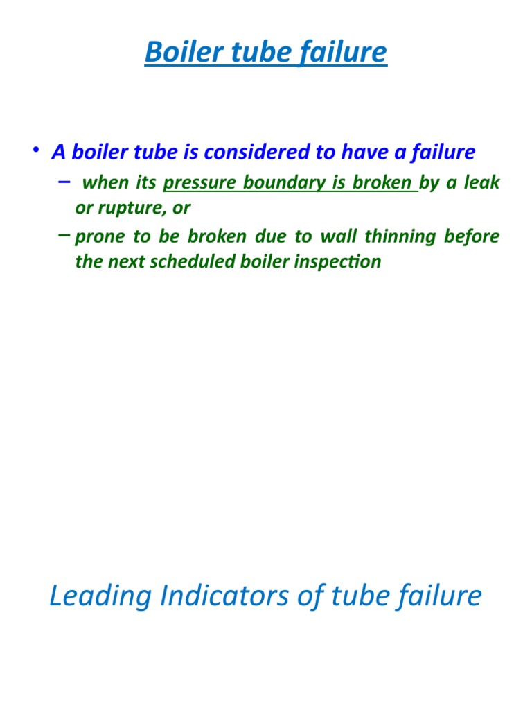 Boiler Tube Failure Case Study PDF Boiler Leak