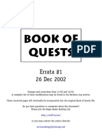 Book of Quests Errata