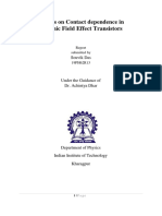 Studies On Contact Dependence in Organic Field Effect Transistors PDF