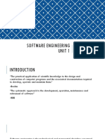 Software Engineering Unit 1