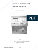 Operation Desk 3X12M: Service Manual-Technical