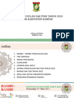 Verifikasi Usulan Dak 2020+ok