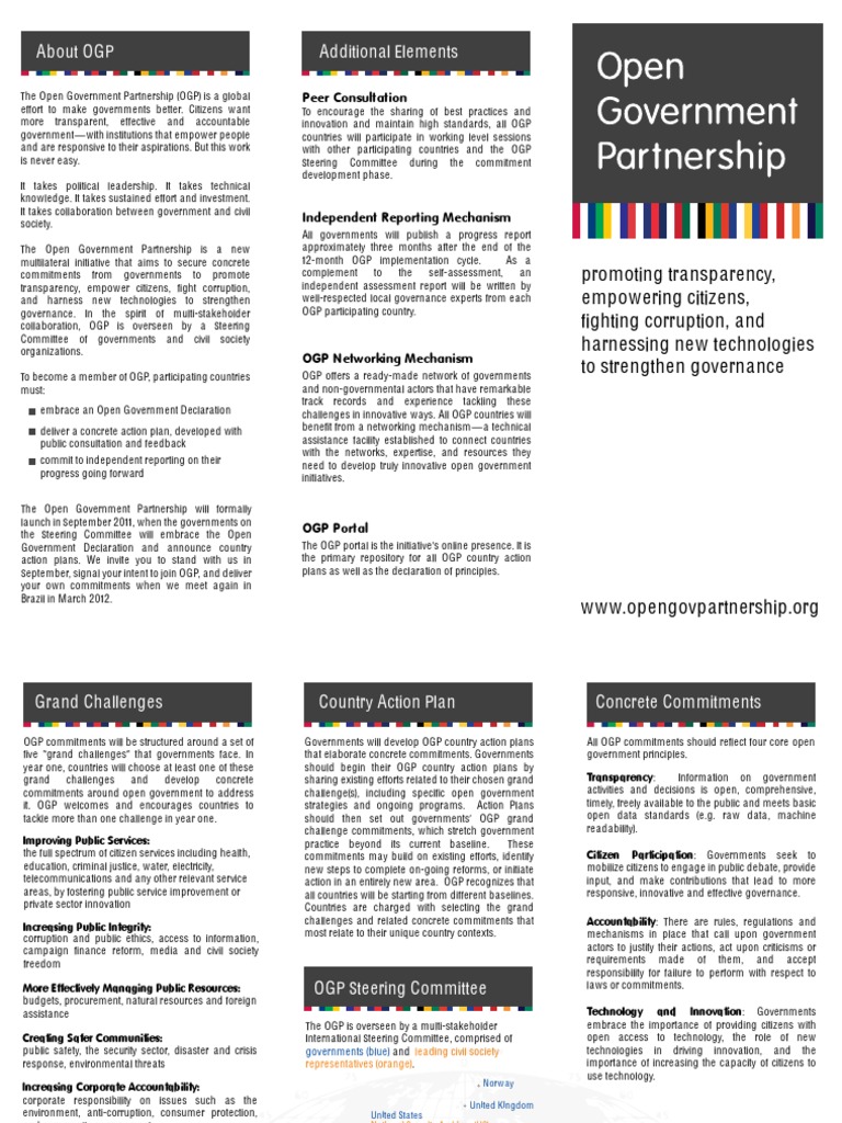 Additional Elements About OGP | PDF | Social Institutions | Government