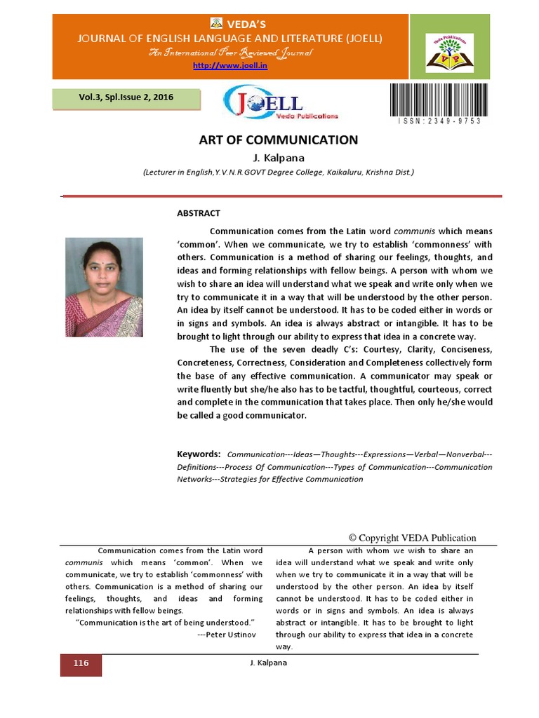 116 120 Art of Communication | PDF | Communication | Nonverbal ...