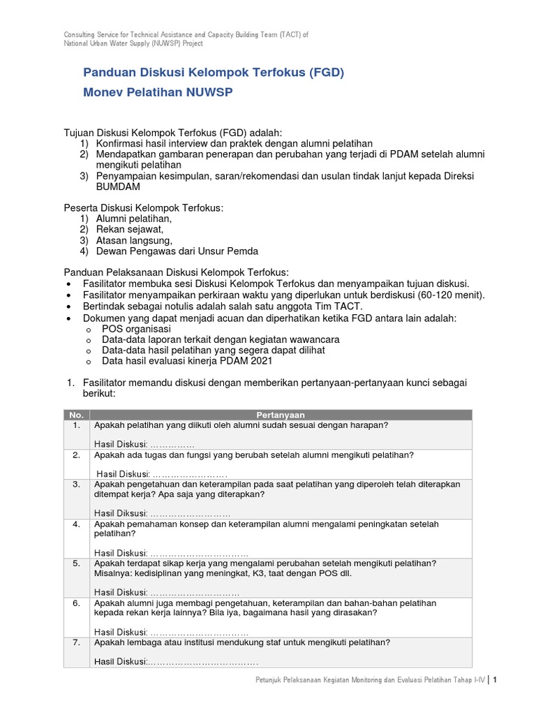 Form Isian PDAM | PDF
