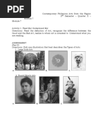Answersheet in Contemporary Arts