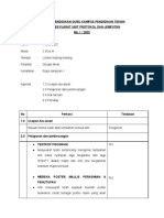 Minit Mesyuarat Unit Protokol Dan Jemputan