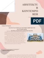 Cahaya Nngrum 190160074 Arsitektur Kontemporer