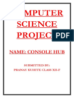 CS Project - Pranay Kuhite