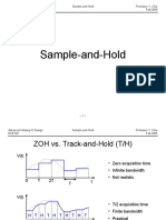 Sample-and-Hold: Advanced Analog IC Design Sample-and-Hold Professor Y. Chiu ECE 581 Fall 2009
