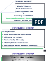 Epistemology of Education