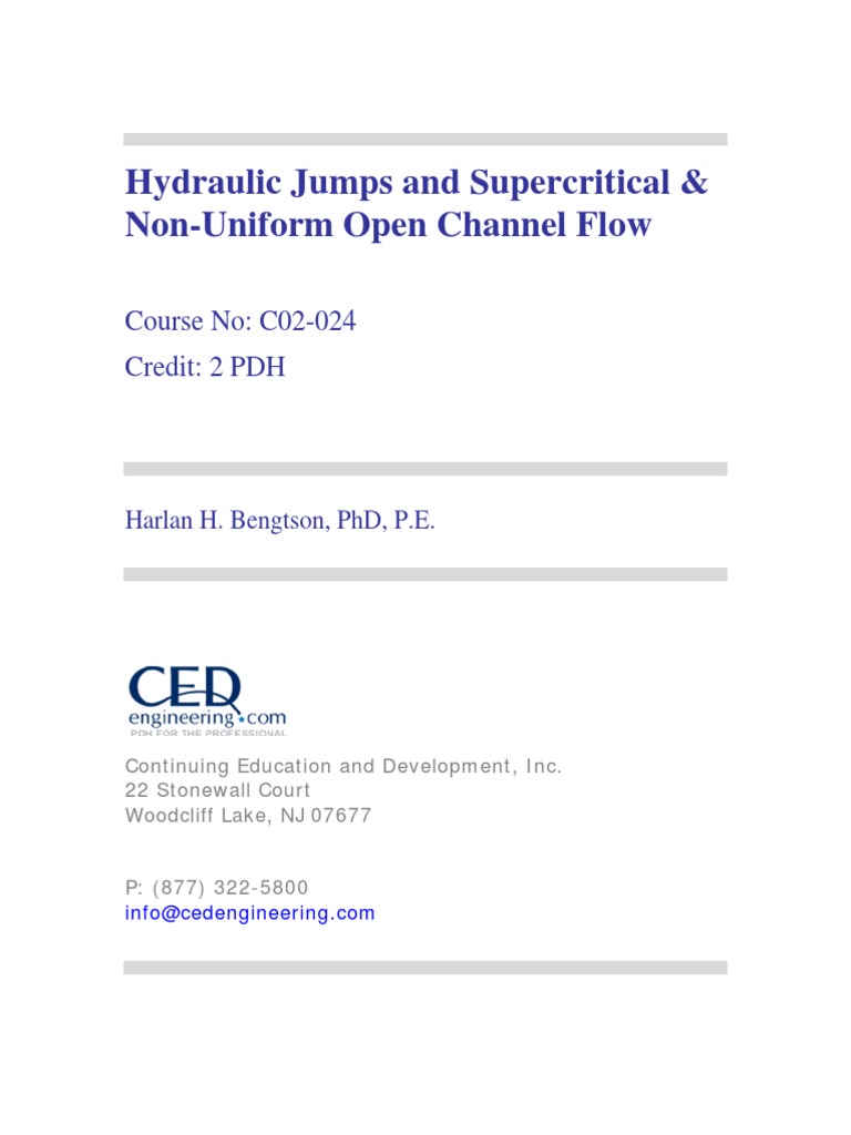 Hydraulic Jumps R1 Download Free PDF Fluid Dynamics Dynamics (Mechanics)