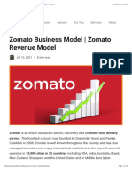 Zomato Business Model - Zomato Revenue Model - How It Works