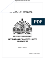Operator Manual: International Tractors Limited Hoshiarpur