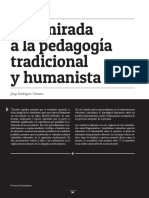 Una Mirada a La Pedagogía Tradicional y Humanista