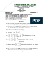 Class: Xii Session: 2021-22 Mathematics (Code-041) Unit Test - 1 Time Allowed: 2 Hours Maximum Marks: 40 General Instructions