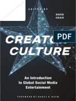 Creator Culture An Introduction To Global Social Media Entertainment (Stuart Cunningham and David Craig - New York University Press, 2021)