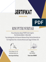 Sertifikat: Rini Putri Nuriyah