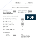 To Obtain Equivalent Lenght of Exhaust Pipe FT: Calculation of Back Pressure On Elbows, Flex Connectors and Pipes