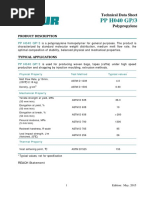 T30S Polypropylene Datasheet | PDF | Technology & Engineering