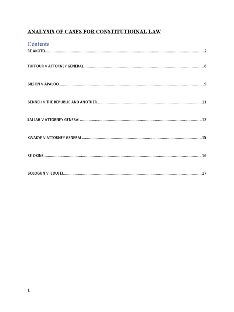 Constitutional Law Case Analysis | PDF | Supreme Courts | Habeas Corpus