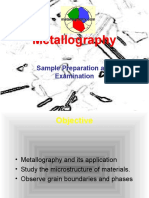 Kuliah IV. Preparasi Sampel Metalografi