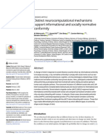 Distinct Neurocomputational Mechanisms Support Informational and Socially Normative Conformity