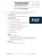 Ethiopian Technical Procedure Manual: Section 9.2.8 Fuel Servicing Servicing