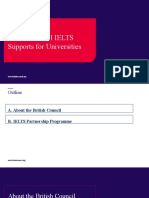 British Council IELTS Support For Universities