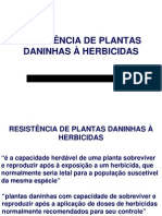 Planta Daninha - RESISTÊNCIA 