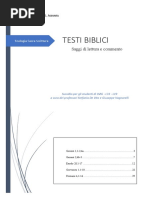 Saggi Di Lettura Testi Biblici