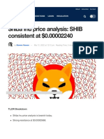Shiba Inu Price Analysis - SHIB Consistent at $0.00002240 - Cryptopolitan