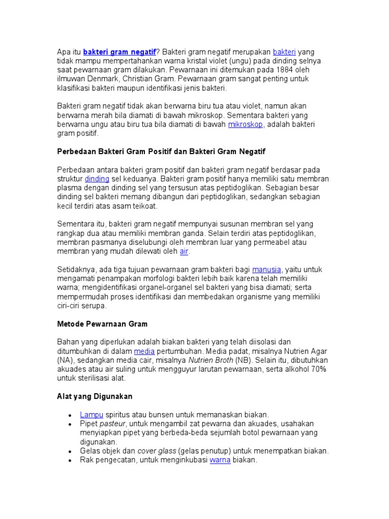 Bakteri Gram Negatif