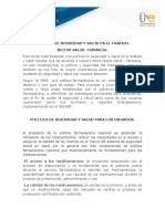 Política de Seguridad y Salud en El Trabajo