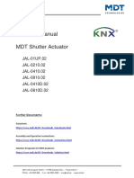 MDT Shutter Actuator Manual