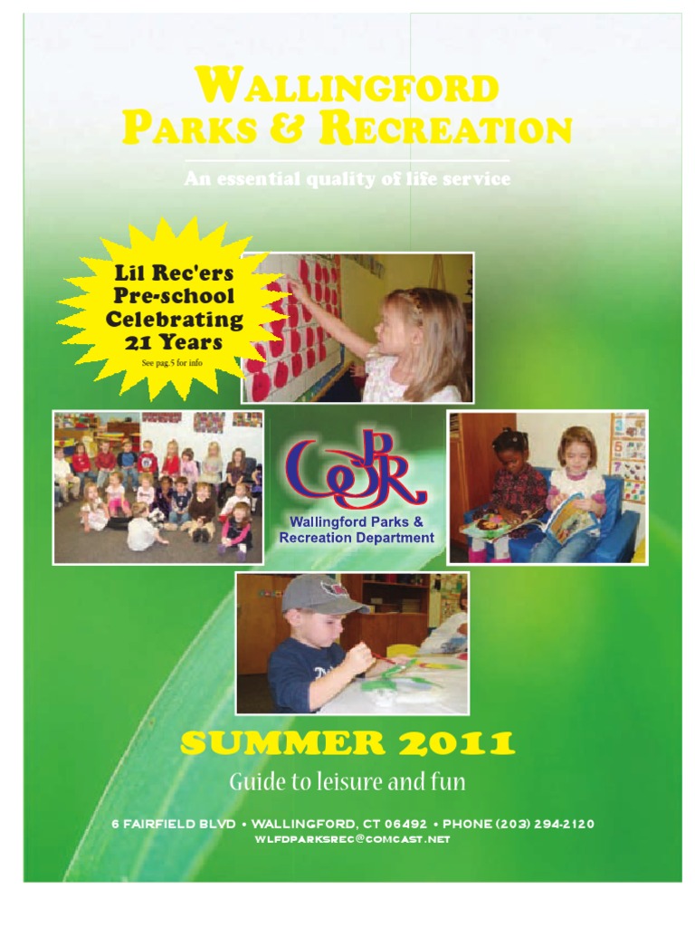 Wallingford Park & Recreation Summer 2011 Brochure | PDF