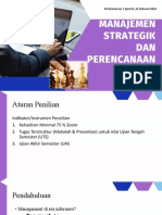 Pert 1 Manajemen Strategik Dan Perencanaan Bisnis Jum'at, 25 Feb 2022